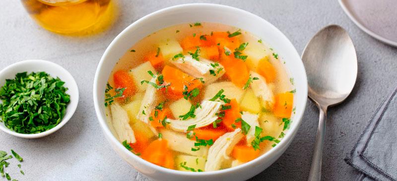 Cleansing, Detox Soup with Chicken and Bone Broth