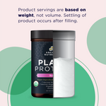 Plant Protein Berry bottle with powder exposed