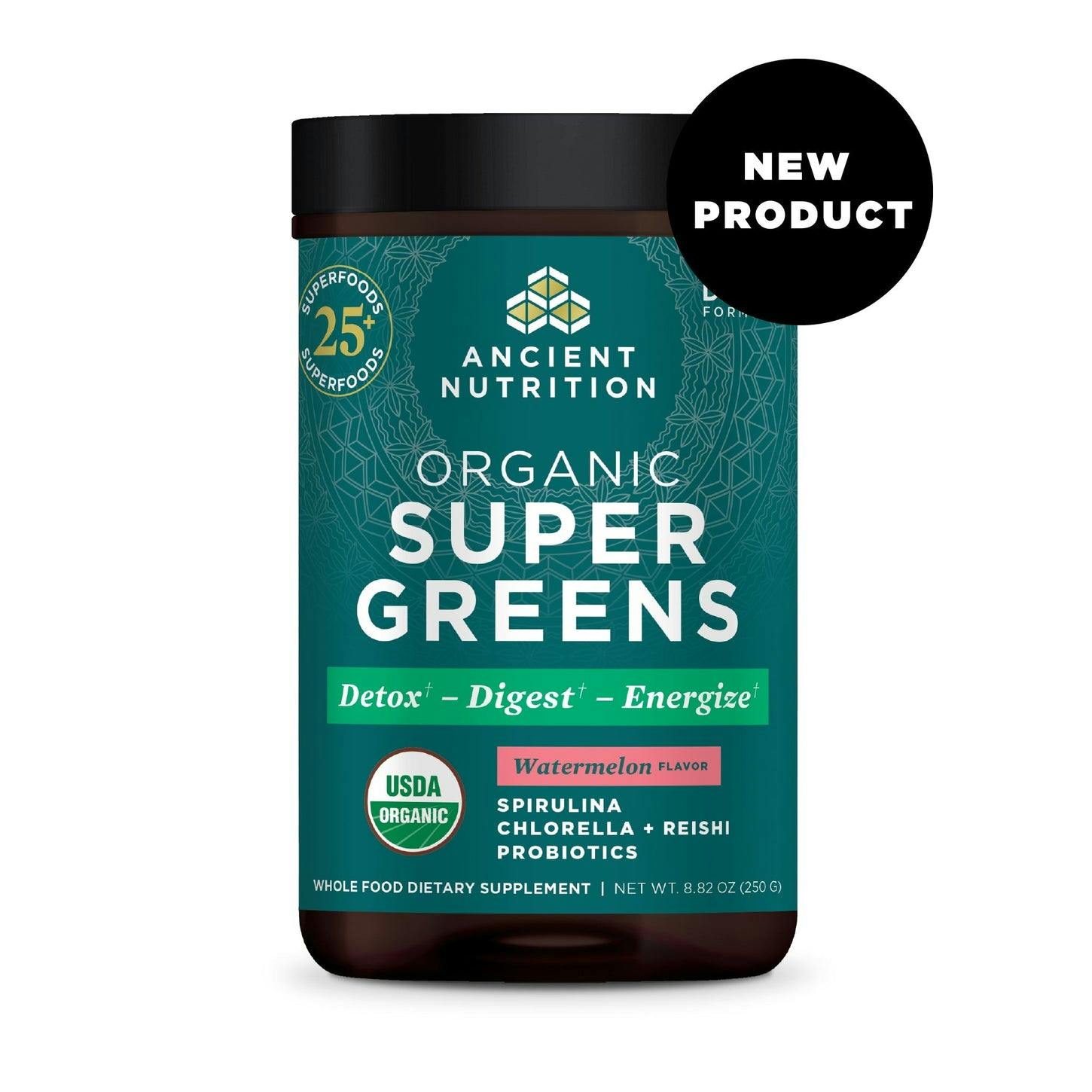 Image 0 of Organic SuperGreens Powder Watermelon Flavor - 3 Pack - DR Exclusive Offer