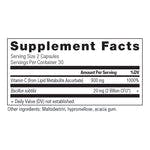 Vitamin c supplement label