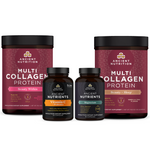 multi collagen protein beauty within, multi collagen protein beauty sleep, vitamin c and magnesium bottles