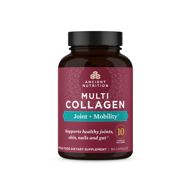 multi collagen capsules joint + mobility front of bottle