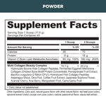 multi collagen protein powder supplement label