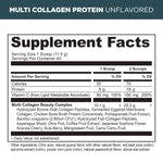 multi collagen protein supplement label