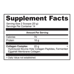 collagen peptides pure supplement label
