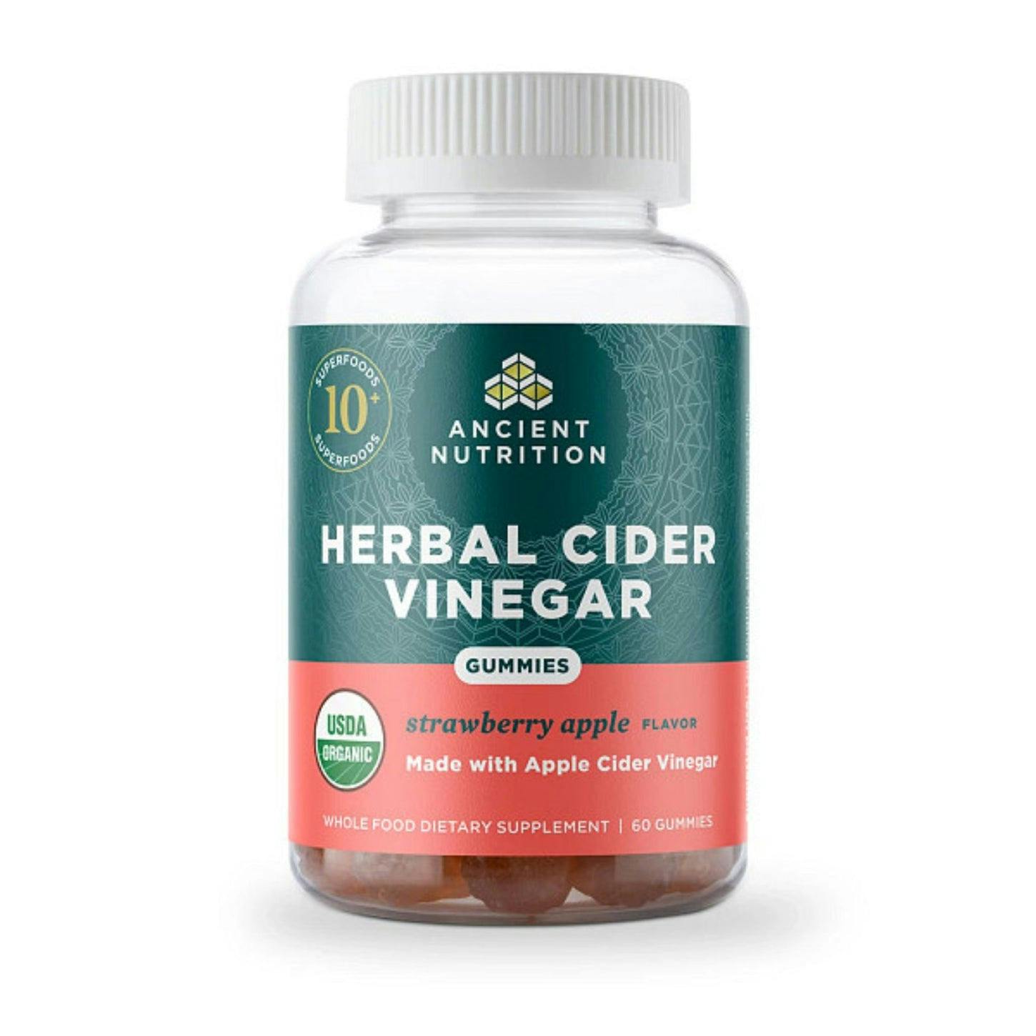 herbal cider vinegar gummies front of bottle