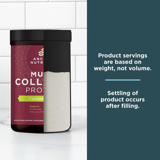 product servings are based on weight, not volume