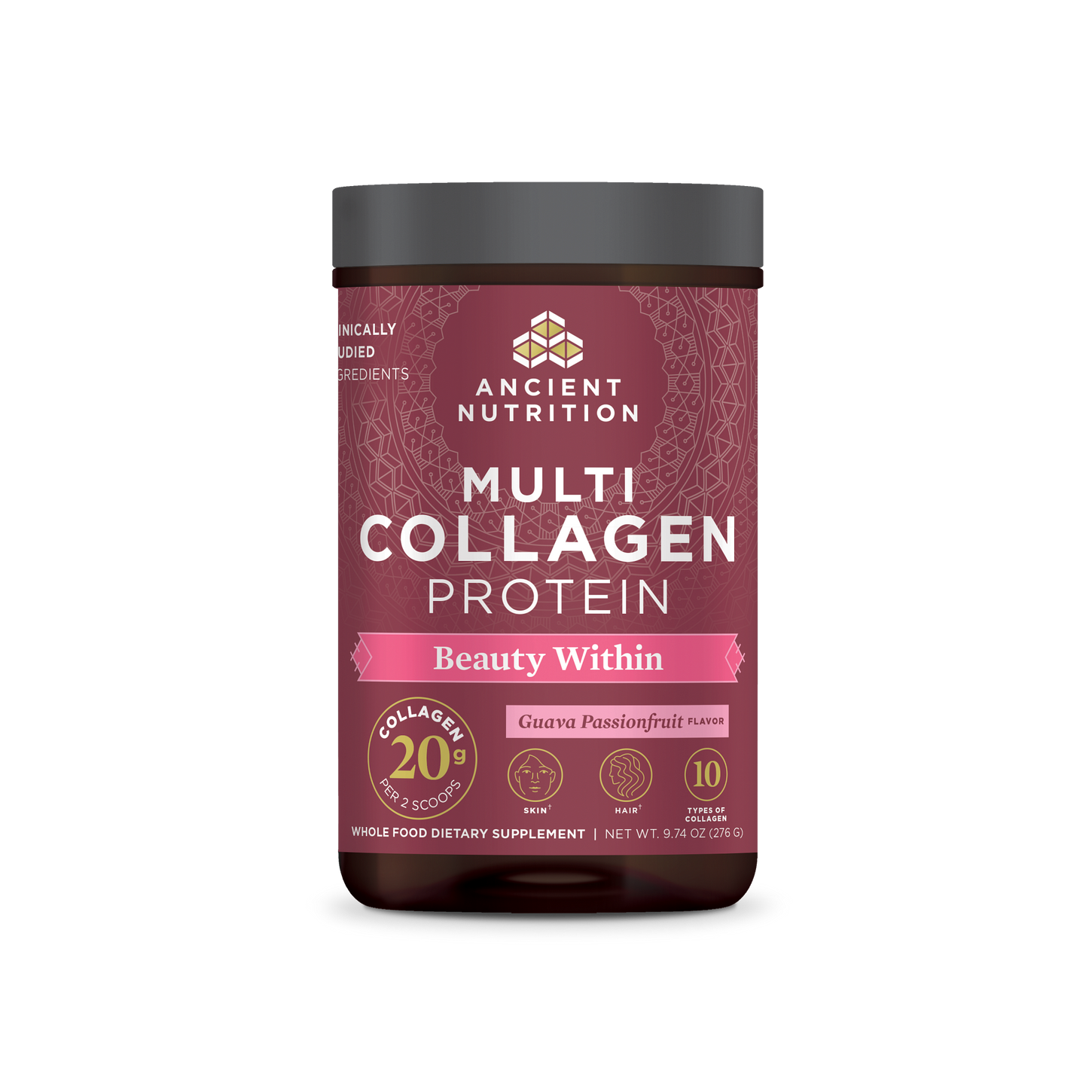 multi collagen protein beauty within 24 servings front of bottle
