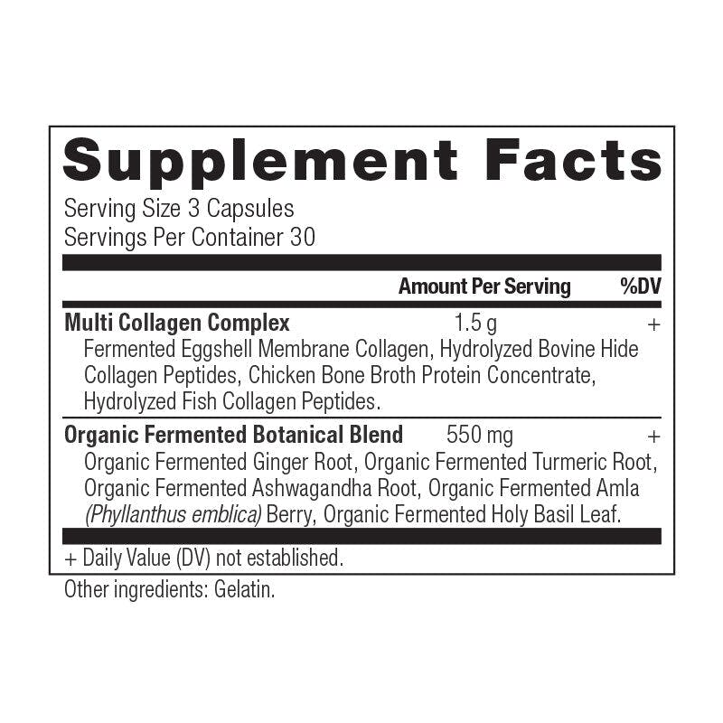 multi collagen capsules supplement label