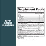 supergreens energizer powder supplement label