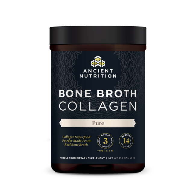 bone broth collagen pure front of bottle