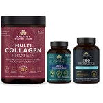 bottle of multi collagen protein, Men's fermented multi and sbo probiotics men's