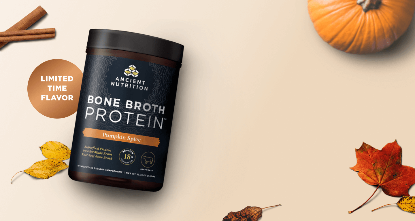 bone broth protein pumpkin spice bottle 
