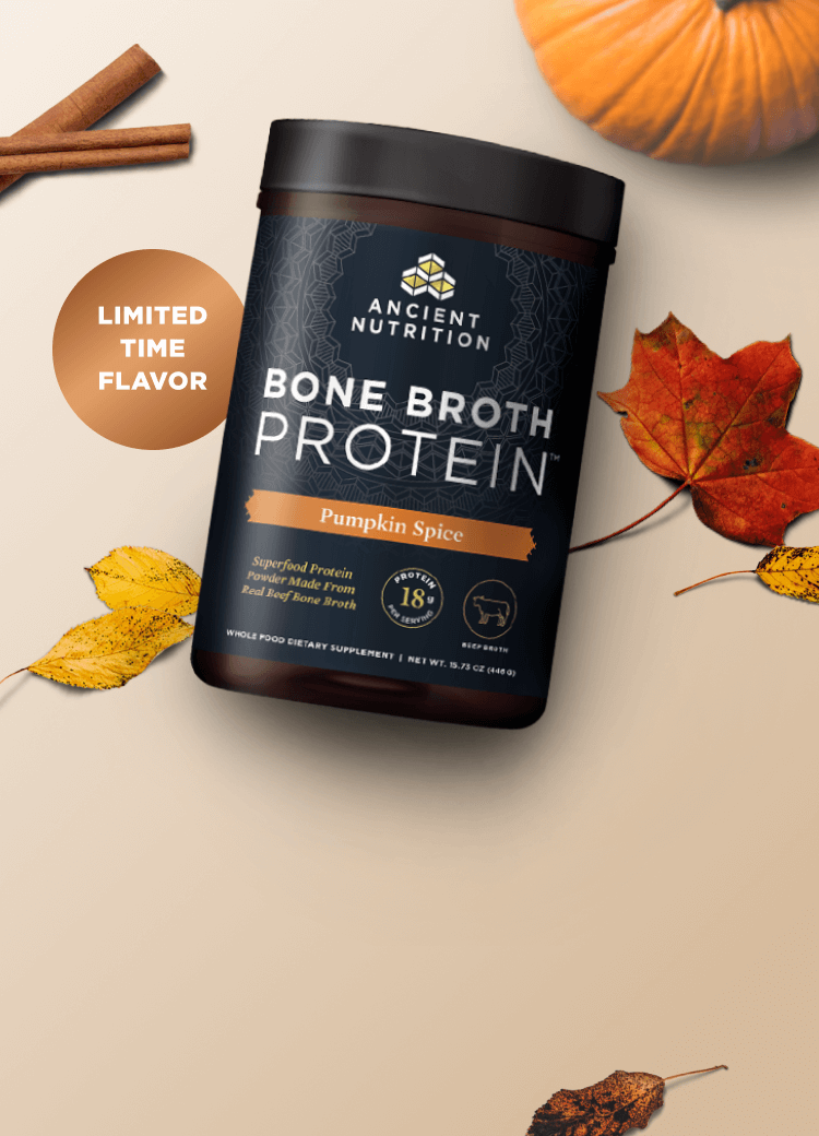 bone broth protein pumpkin spice bottle 