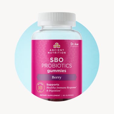 bottle of sbo probiotics gummies