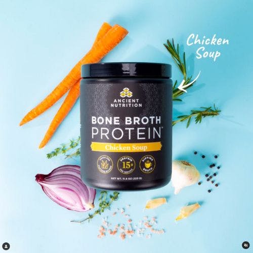 bone broth protein chicken soup bottle
